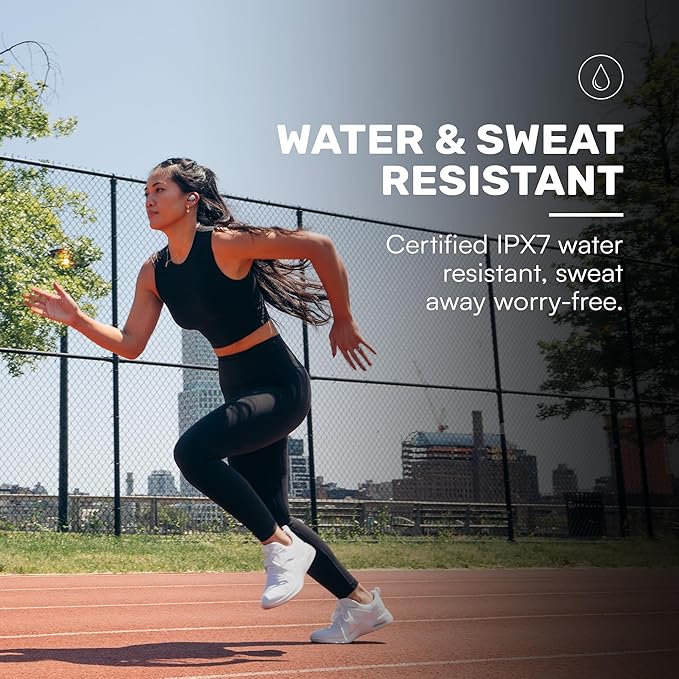 Raycon Fitness Bluetooth Wireless Earbuds + Microphone with Active Noise Canceling, Sweat & Water-Resistant Earphones, Running Headphones, Ear Buds Wireless Bluetooth 56 Hours Playtime (Blue)