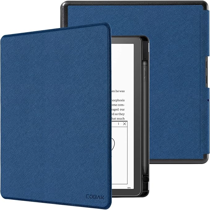 CoBak Case for Tablet Reader - All New PU Leather Cover with Auto Sleep Wake Feature for Tablet Reader 10.2" 2022 & 2024 Released with Pen Holder (not Compatible with Remarkable)