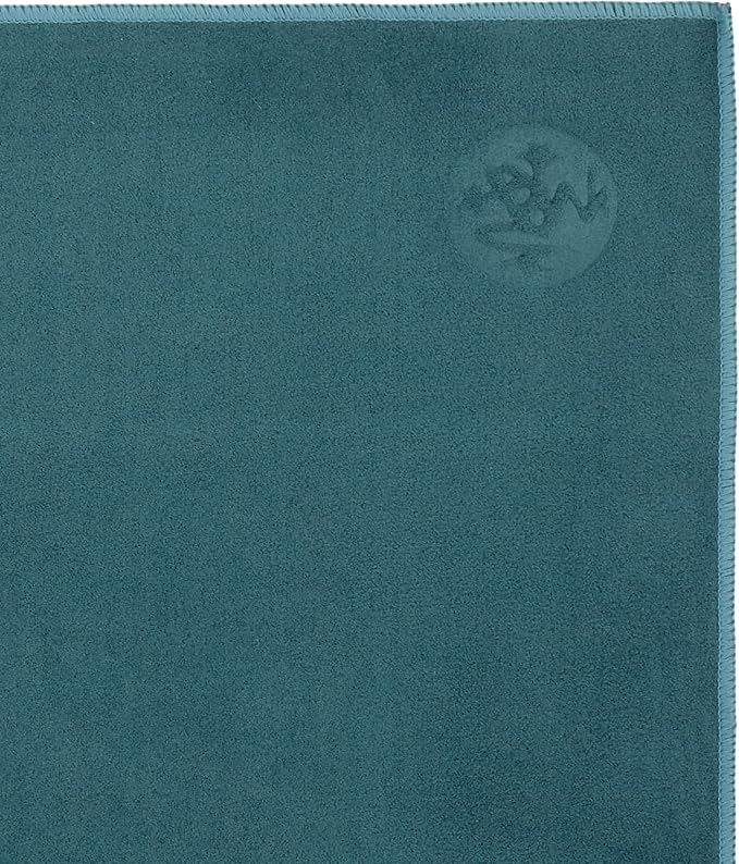 Manduka eQua Hand Towels - 16" | Rapid Moisture Activated Grip | Quick Drying, Soft Microfiber | Machine Washable | 16 x 24 inches | Sage Solid