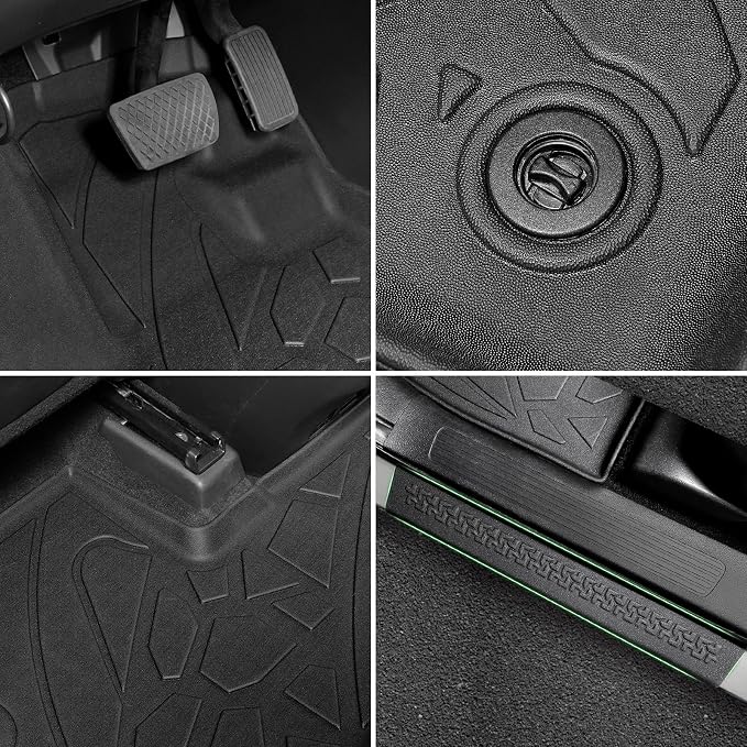 Floor Mats for Honda Passport 2026, TPE All Weather Durable Floor Liners Door Sill Guards for Passport Accessories