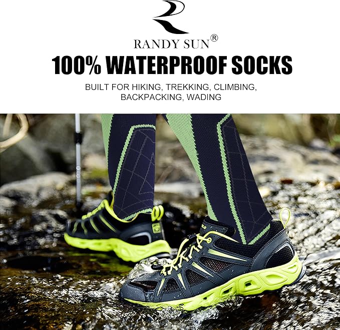 RANDY SUN Waterproof Breathable Knee High Kayaking Hunting Fishing Socks
