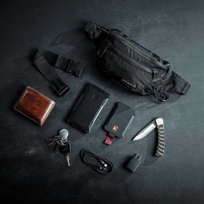 Eberlestock Bando Bag - Tactical Men's Fanny Pack w/Adjustable Waist Belt, Zippered Pockets, Compact Lightweight Belt Bag