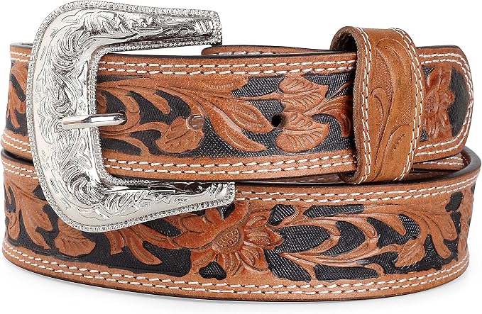 F&L CLASSIC mens Western full grain Leather belt Strap w/Snaps for Interchangeable Buckles, USA,