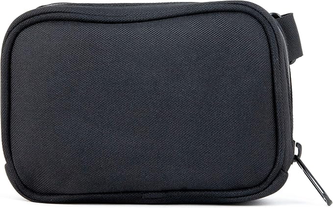 DIME BAGS Odor Sealing Padded Pouch, Carbon-Lined Smell Blocking Bag with Protective Interior for Glass & Gear, Water-Resistant Exterior, Low-Profile & Discreet (7 Inch, Black)