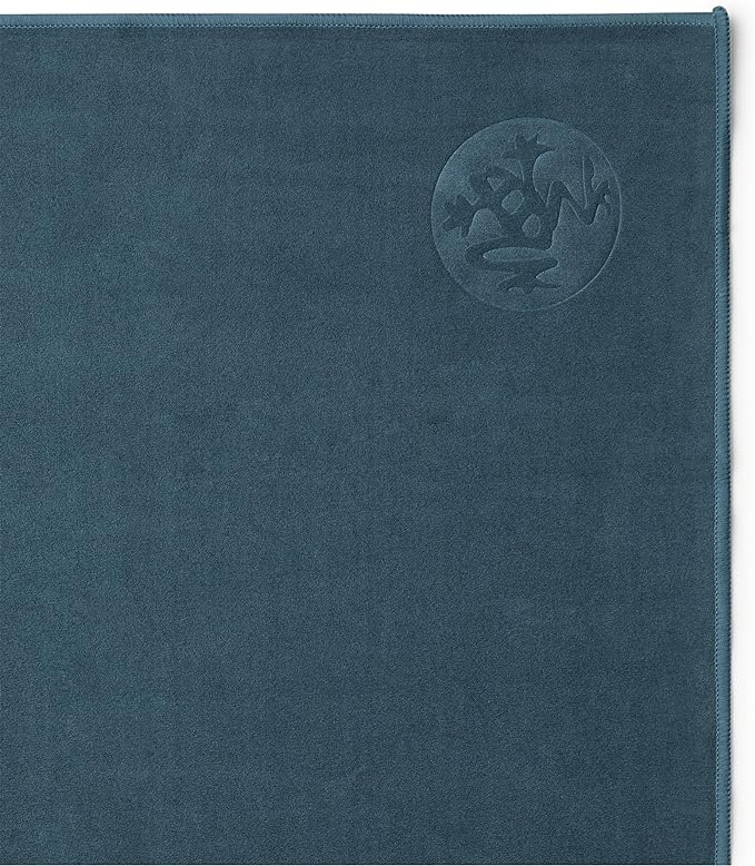 Manduka eQua Hot Yoga Mat Towel - Instant Moisture Activated Grip Ultra Soft Microfiber Quick Dry, Daily Use Ready Lightweight, Travel Friendly Mat Layer