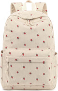 Bluboon School Backpack for Teen Girls Bookbags Elementary High School Corduroy Laptop Bags Women Travel Daypacks