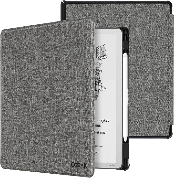 CoBak Case for 11" Kindle Scribe 3rd Generation 2025, Kindle Scribe Colorsoft - All New PU Leather Cover with Auto Sleep Wake, Pen Holder for Scribe 11" 2025 Released