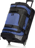 Amazon Basics Ripstop Wheeled Duffel, 30 Inch - Blue