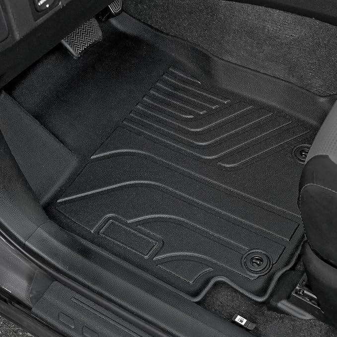 Floor Mats for Toyota RAV4 Gas 2013-2018, All Weather Floor Mats Trunk Cargo Liner with Backrest Protectors and Door Sill Guards Accessories, Full Coverage Set