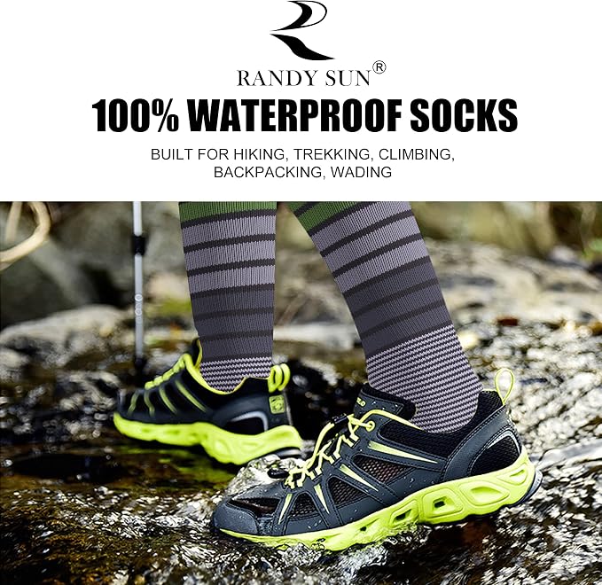 RANDY SUN Waterproof Breathable Knee High Kayaking Hunting Fishing Socks
