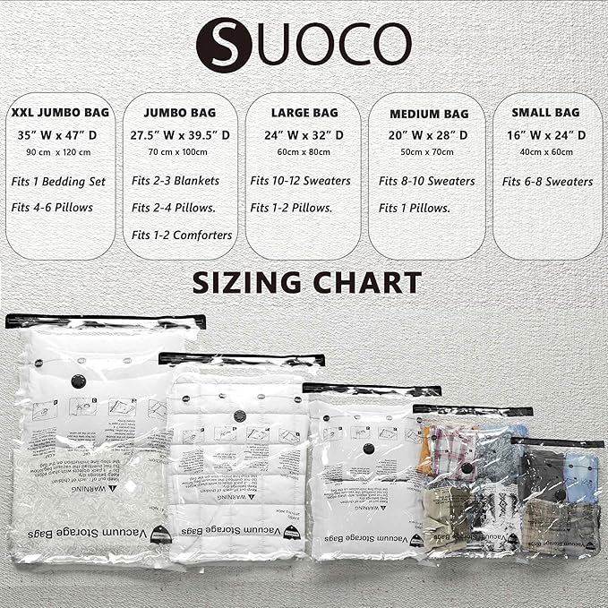 Vacuum Storage Bags with Electric Pump, Compression Packing Bags for Travel Luggage, Space Saver for Clothing Clothes Bedding Blankets Pillows, 20 Combo