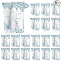 30 Sets Moisturizing Hand Cream Lotion Lip Balm Kit Bulk for Wedding Thank You Welcome Gifts Something Blue Floral Theme Birthday Shower with Boxes Rustic Vintage Aesthetic Wedding
