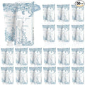 50 Sets Moisturizing Hand Cream Lotion Lip Balm Kit Bulk for Wedding Thank You Welcome Gifts Something Blue Flower Theme Birthday Shower with Boxes Rustic Vintage Aesthetic Wedding