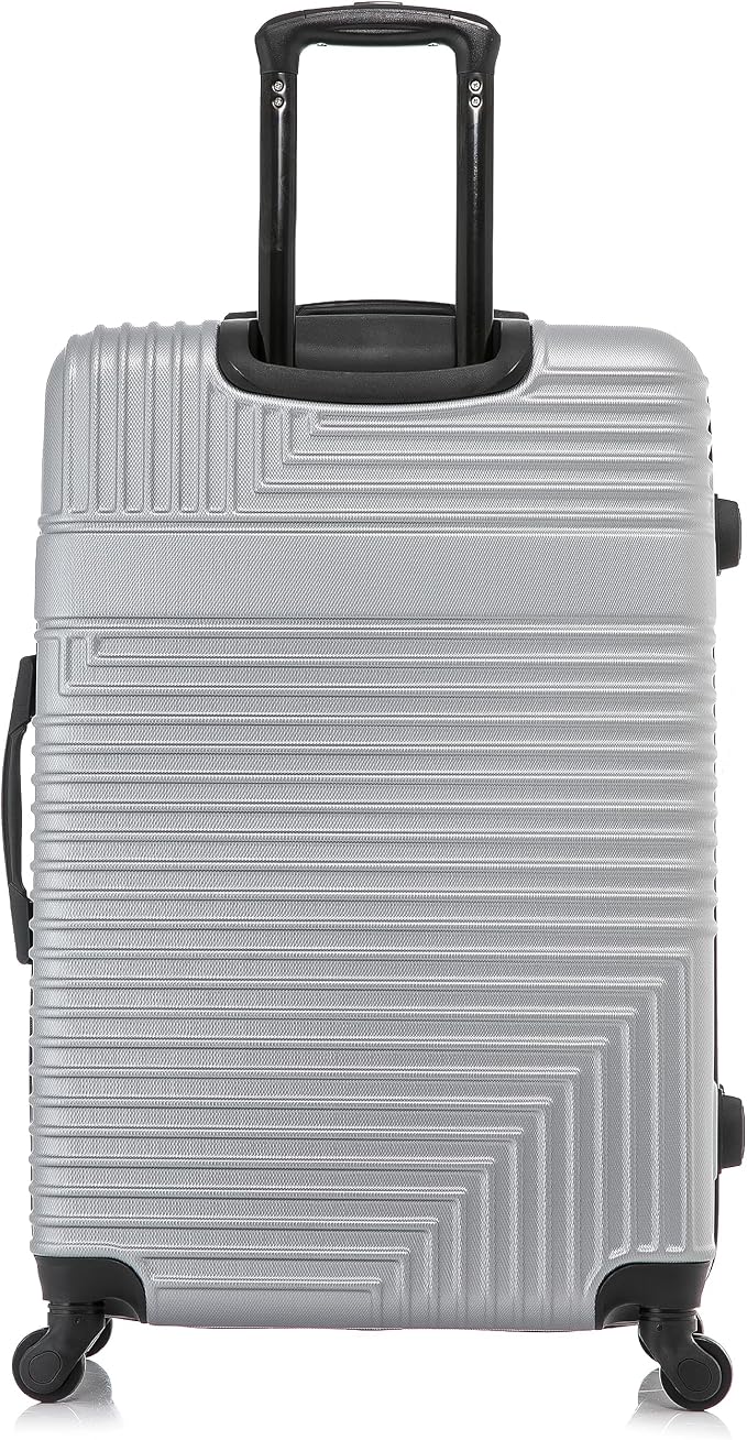 InUSA RESILIENCE Luggage with Spinner Wheels | Durable Lightweight Hardside Suitcase, Traveling Suitcases, Travel Bag with Handle and Trolley | 28-Inch Large Checked Luggage | Silver