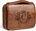 Personalized Gift from Wife 3-in-1 Hanging Travel Toiletry Bag for Men Him, Cool Valentines Easter Fathers Day Anniversary Christmas Birthday Gifts for Husband Boyfriend Light Brown C