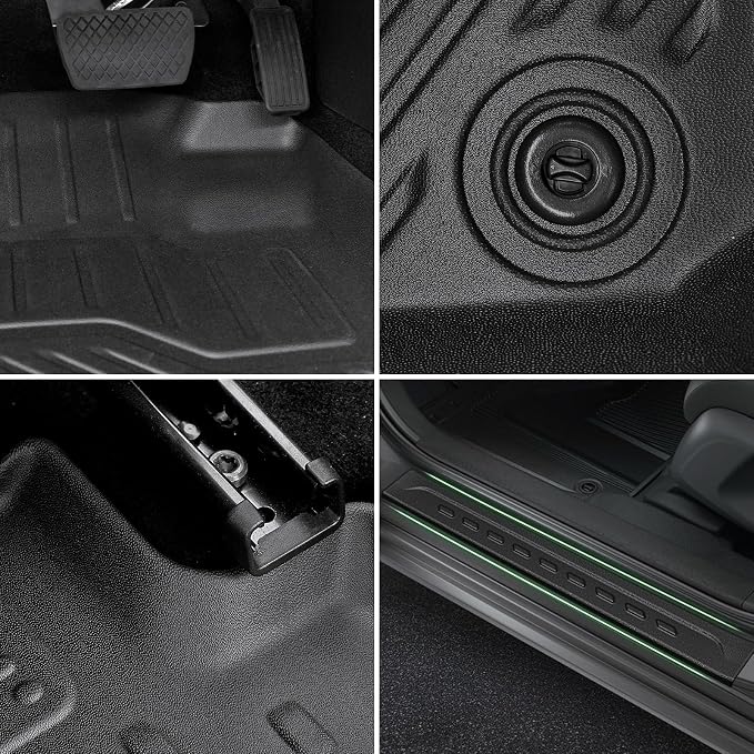 Floor Mats for 2023-2025 2026 Honda HR-V (Include Hybrid), TPE All Weather Durable Floor Liners Door Sill Guards for Honda HRV Accessories