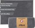 Manduka eQua Hand Towels - 16" | Rapid Moisture Activated Grip | Quick Drying, Soft Microfiber | Machine Washable | 16 x 24 inches | Thunder