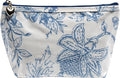 Jacaranda Living Small Cosmetic Bag - Water-Resistant, PVC-Lined - Pineapple Garden