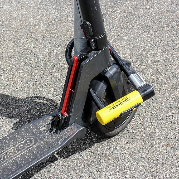 Kryptonite New York Standard Bike U-Lock, Heavy Duty Anti-Theft, 16mm Shackle with Mounting Bracket and Keys, Ultimate Security for Bicycles E-Bikes and Scooters. | bike-locks