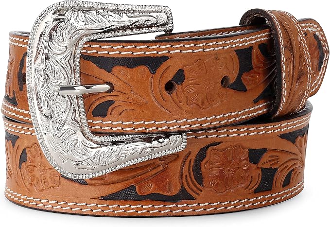 F&L CLASSIC mens Western full grain Leather belt Strap w/Snaps for Interchangeable Buckles, USA,