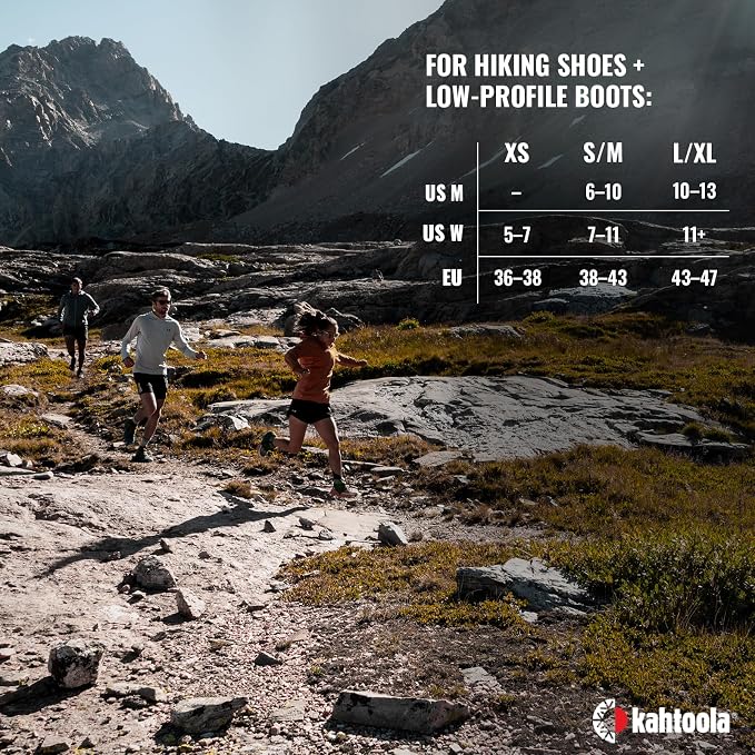 Kahtoola INSTAgaiter Mid Gaiters for Hiking, Trail Running in Mud & Snow