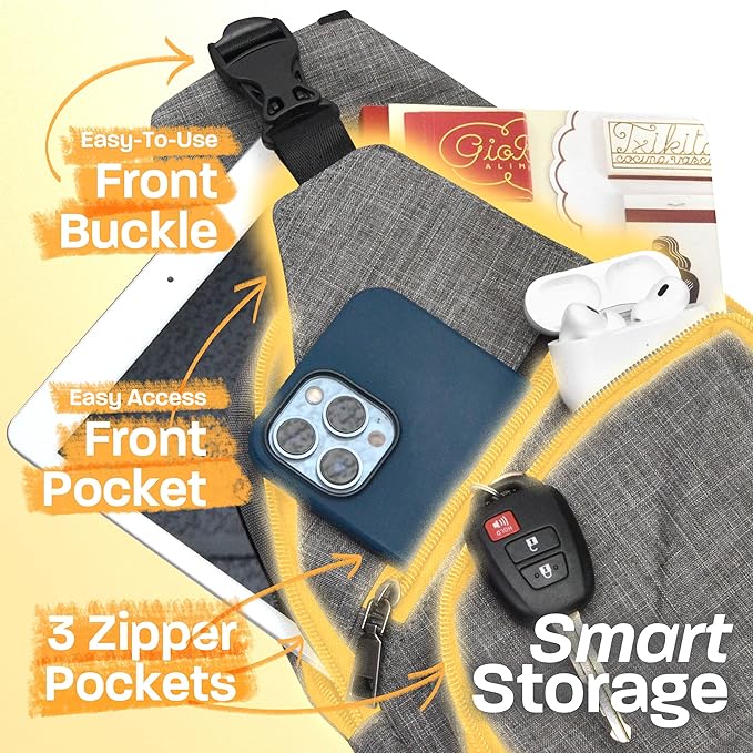 Nupouch Anti-Theft Daypack: Anti Theft Crossbody Bag, Lightweight for Travel, Hiking, or Everyday Pickpocket Protection