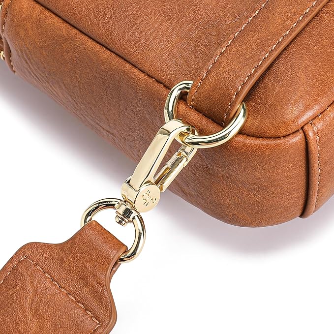 INICAT RFID Blocking Sling Bag, Anti Theft Crossbody Bag for Women Compact Travel Purses Vegan Leather