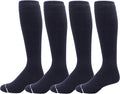 Dr. Motion 4 Pairs Men's Athletic Traveler Graduated Compression Knee High Socks