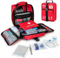 556 Piece Premium Large First Aid Kit, Survival Medical Bag Labelled Compartments, Workplace Essential, Home & Sports, Molle Tactical Rip-Away Design, First Responders' Choice for Trauma