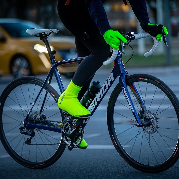 GripGrab Arctic Waterproof Deep Winter Road Bike Overshoes Warm Thermal Fleece Lined Cold Weather Cycling Shoe Covers