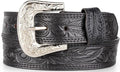 F&L CLASSIC mens Western full grain Leather belt Strap w/Snaps for Interchangeable Buckles, USA,