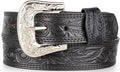 F&L CLASSIC mens Western full grain Leather belt Strap w/Snaps for Interchangeable Buckles, USA,