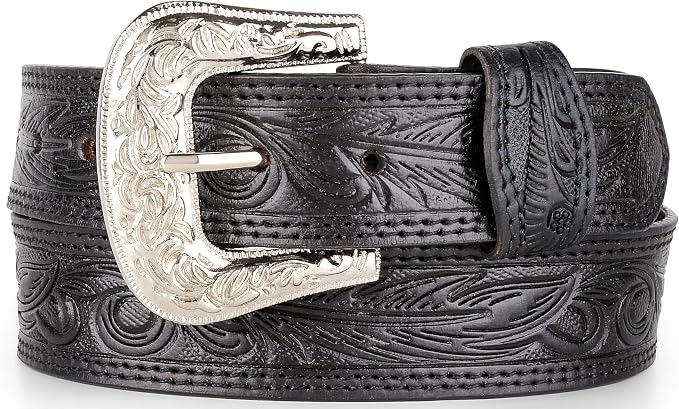 F&L CLASSIC mens Western full grain Leather belt Strap w/Snaps for Interchangeable Buckles, USA,