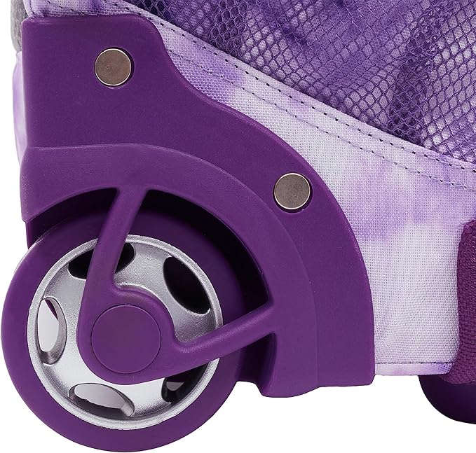 Travelers Club 18" Rolling Backpack with Shoulder Straps, Purple Tye