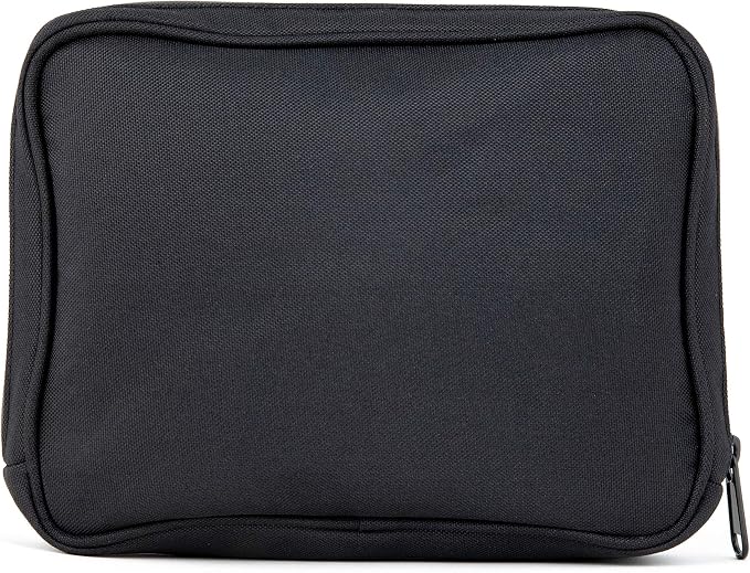 DIME BAGS Odor Sealing Padded Pouch, Carbon-Lined Smell Blocking Bag with Protective Interior for Glass & Gear, Water-Resistant Exterior, Low-Profile & Discreet (10 Inch, Black)