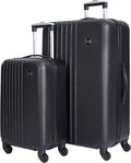 Travelers Club Cosmo Luggage, Black-2 Piece Set (28"/20")