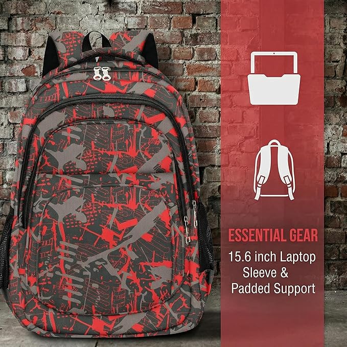 rickyh style School Backpack Travel Bag for Men & Women Lightweight College Back Pack with Laptop Compartmen