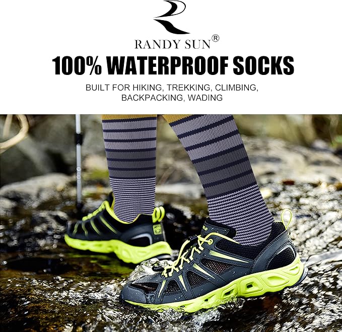 RANDY SUN Waterproof Breathable Knee High Kayaking Hunting Fishing Socks