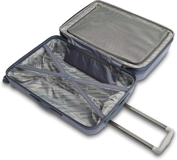 American Tourister Stratum 2.0 Expandable Hardside Luggage with Spinner Wheels, 24" SPINNER, Slate Blue