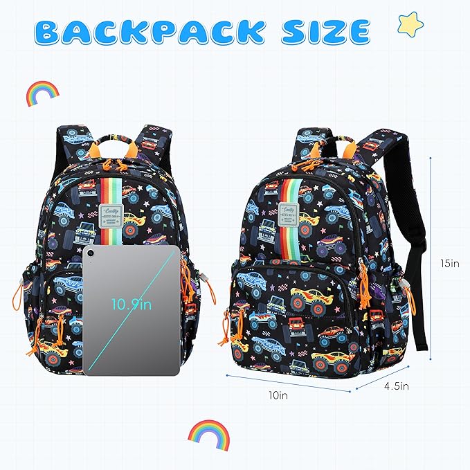 CAMTOP Preschool Backpack for Kids Boys Girls Toddler Backpack Kindergarten School Bookbags with Lunch Pocket for Age 3-8