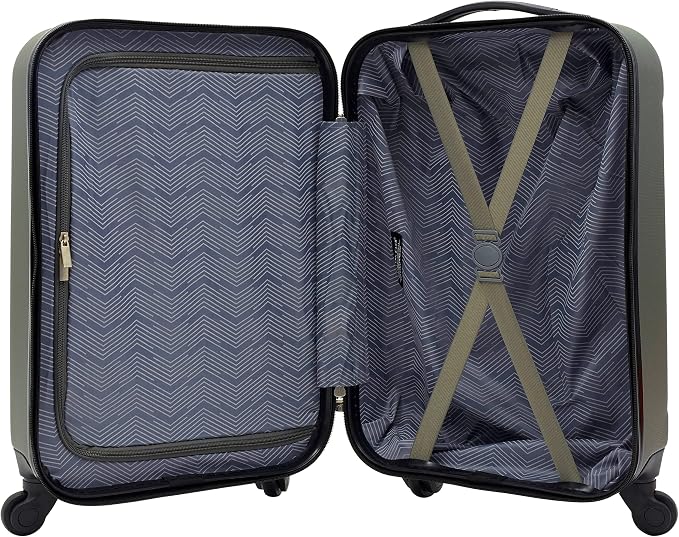 Travelers Club Cosmo Luggage, Fern Green-20, 20-Inch