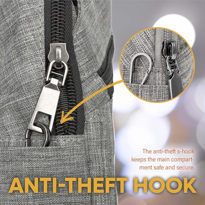 Nupouch Anti-Theft Daypack: Anti Theft Crossbody Bag, Lightweight for Travel, Hiking, or Everyday Pickpocket Protection