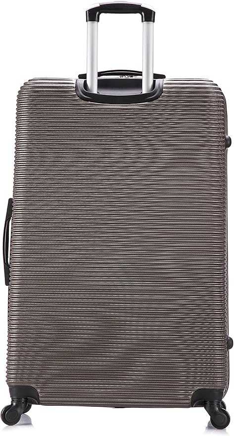 InUSA ROYAL Hardside Spinner Luggage with Ergonomic Handles | Spacious Travel Suitcase with Four Spinner Wheels and Studs | 32 Inch Extra Large Spinner Luggage | Brown