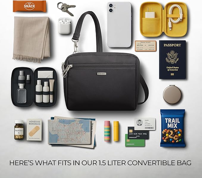 Travelon Anti-Theft Classic Convertible Crossbody & Waist Pack