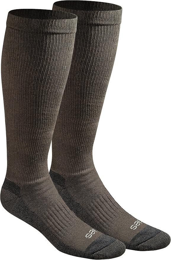 Dickies Men's Light Compression Comfort Over-The-Calf Socks, Available in M-XXL (2, 4 Pairs)