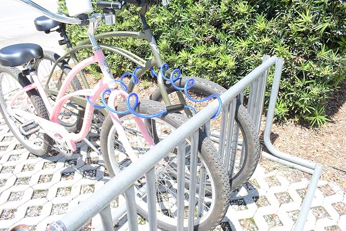 DocksLocks Coiled Security Cable with Key Lock (5’, 10’, 15’, 20’ or 25’ Lengths), Weatherproof Multi-Purpose Anti-Theft Protection for Kayaks, Bikes, Paddleboards, Scooters, Equipment and More 25ft