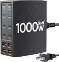 USB Charging Station (1000W),12-Port USB C Charger Block with Dual 100W PD USB-C Fast Charging Station Hub for MacBook Pro/Air/All iPad Phone 17/16 15/14/13/Pro Max/Samsung Galaxy Note (Black)