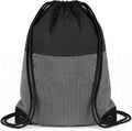 TILYMOL Drawstring Backpack Gym Bag - String Gym Bag for Men & Women, Lightweight Cinch Sports Sackpack for Beach, Travel, Yoga, Swimming, Black Gray
