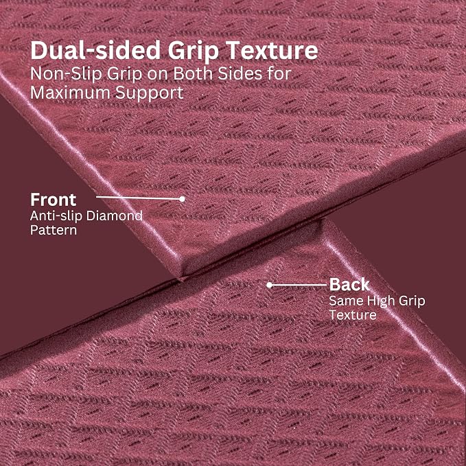 Foldable Yoga Mat, 6mm Thick, 72L x 24W Inch, Lightweight, Anti-Slip, and Easy to Store – Perfect for Travel, Yoga, Pilates, Home Workouts, and Floor Exercises