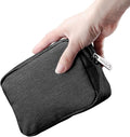 E-Tree Cute Small Pouch, Makeup Cosmetic Bag,Make up Bag for Purse,Toiletry Zipper Pouch,Tech Bag,Electronic Organizer Travel Case,Storage Pouches for Organization Black
